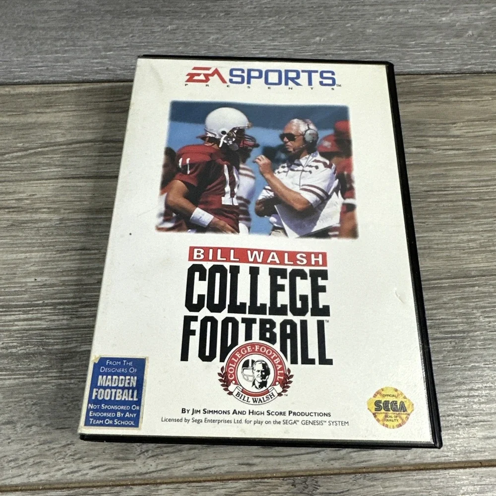 Bill Walsh‎ College Football (Sega Genesis, 1993) -no Manual